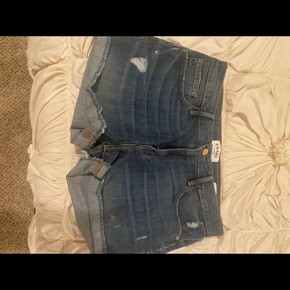 Frame denim shorts